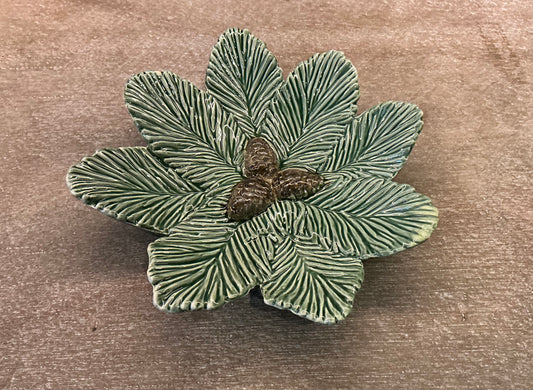 8” Pine Tree Bough Plate