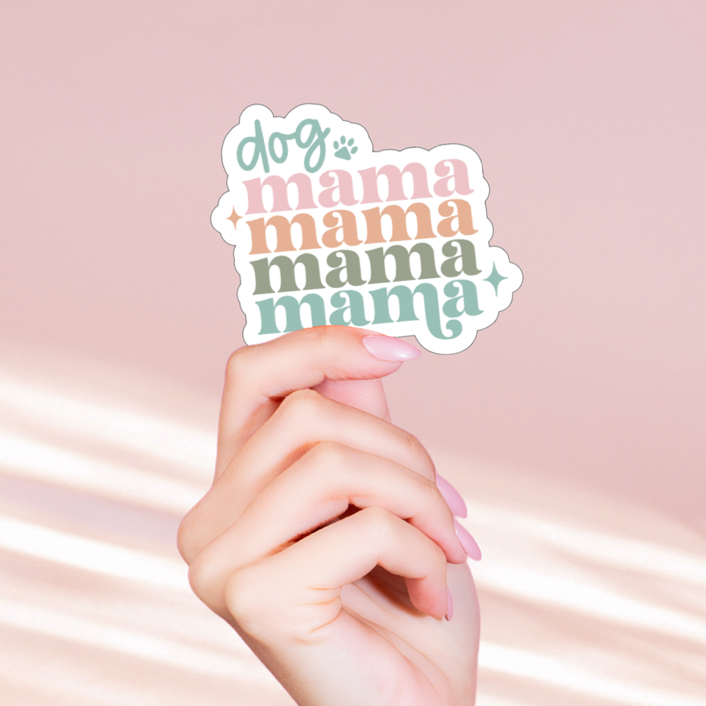 Dog Mama Holographic Sticker