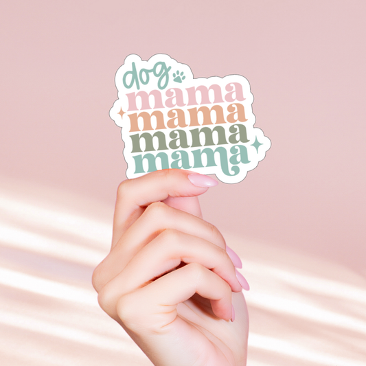Dog Mama Holographic Sticker
