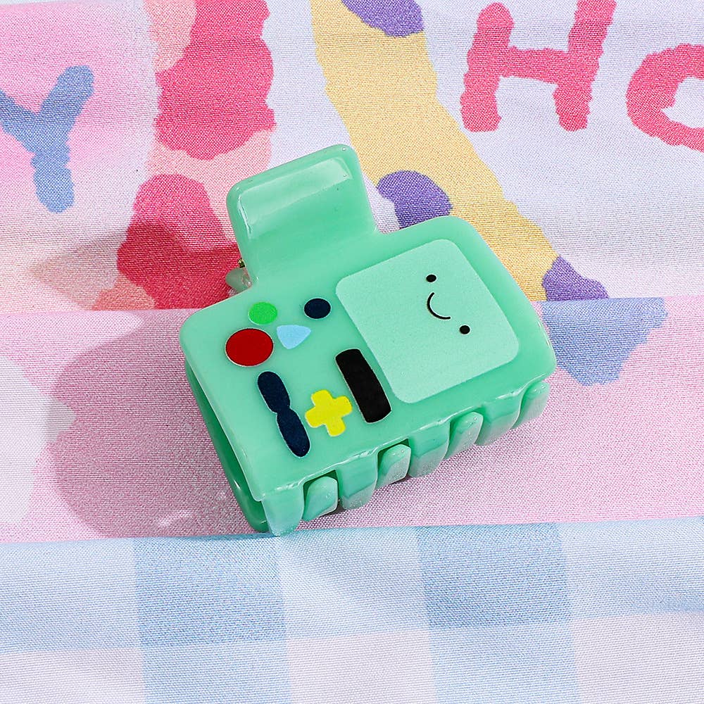Cute Green Cartoon Anime Game Console Character Hair Clip