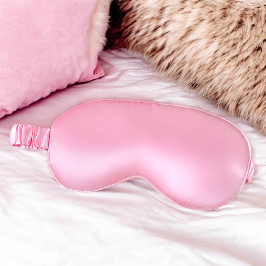 Pink Satin Sleep Mask