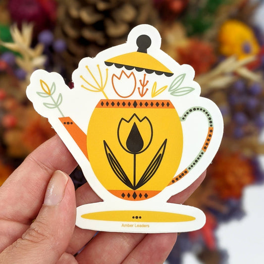 Teapot Vinyl Sticker
