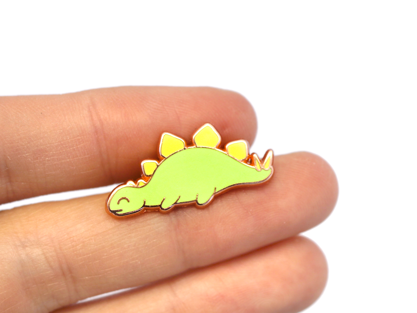 Sleepy Stegosaurus Pin