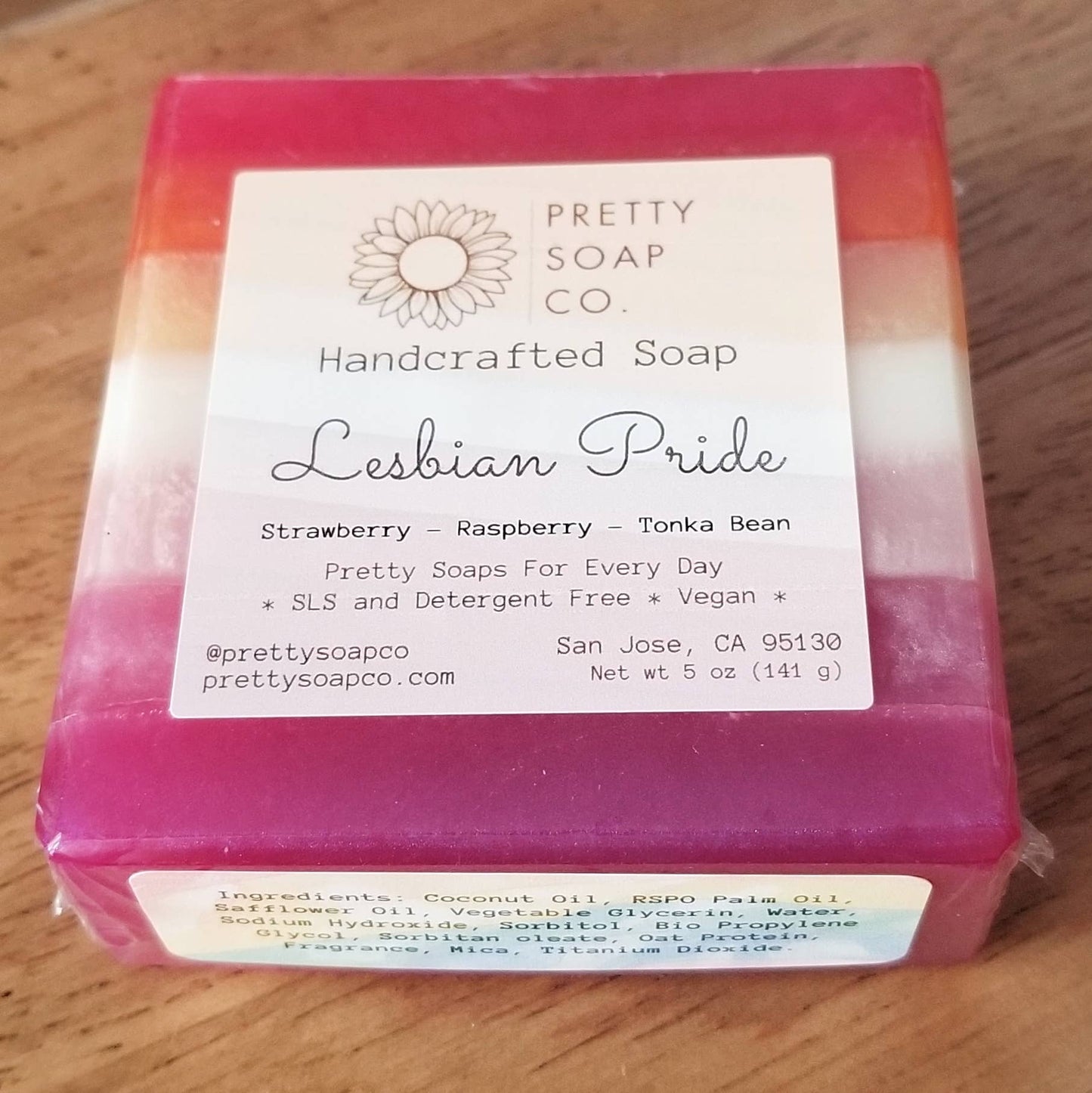 Lesbian Pride Flag Artisan Soap