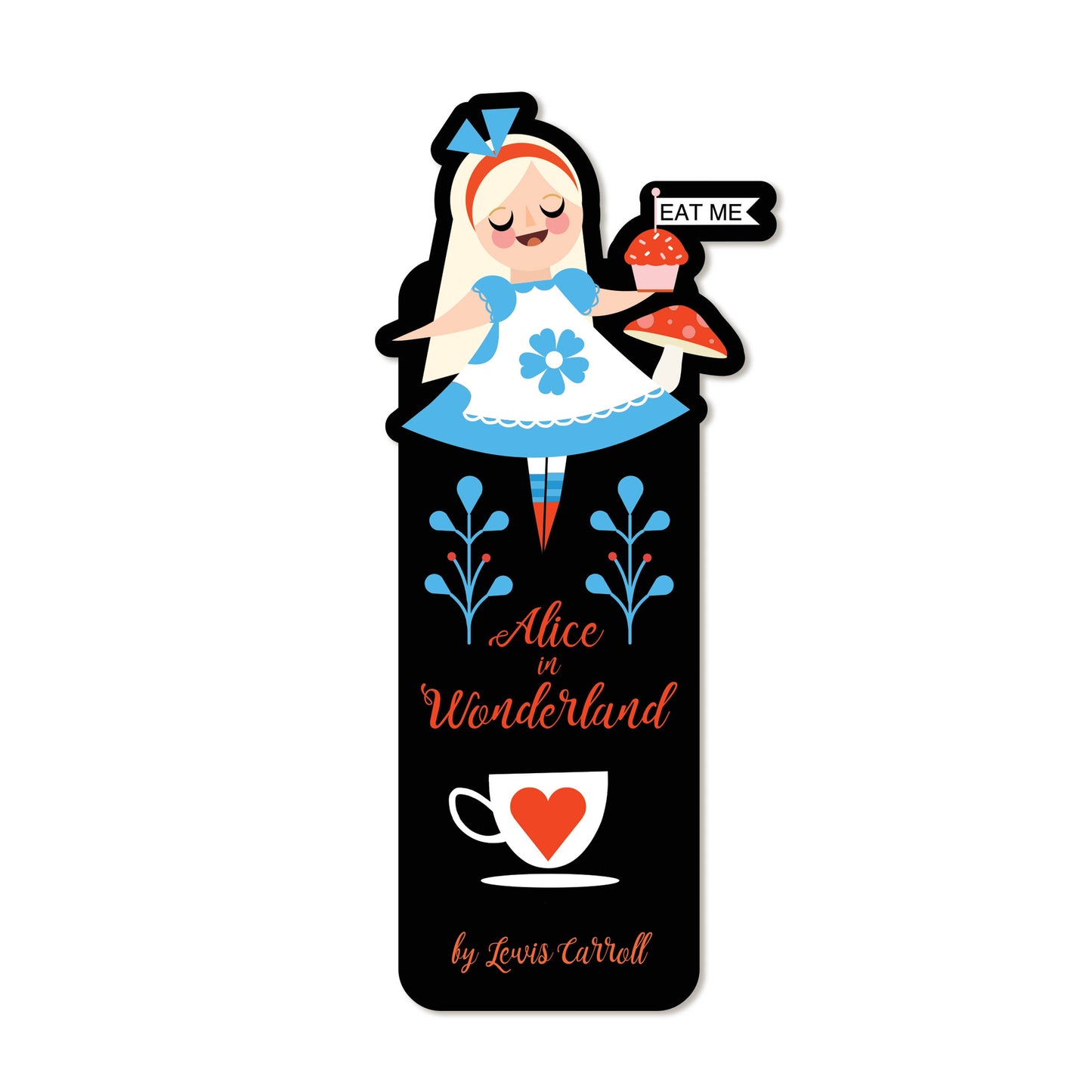 Alice in Wonderland Die Cut Bookmark
