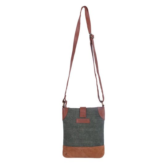 Ridge Waxed Canvas Crossbody Bag