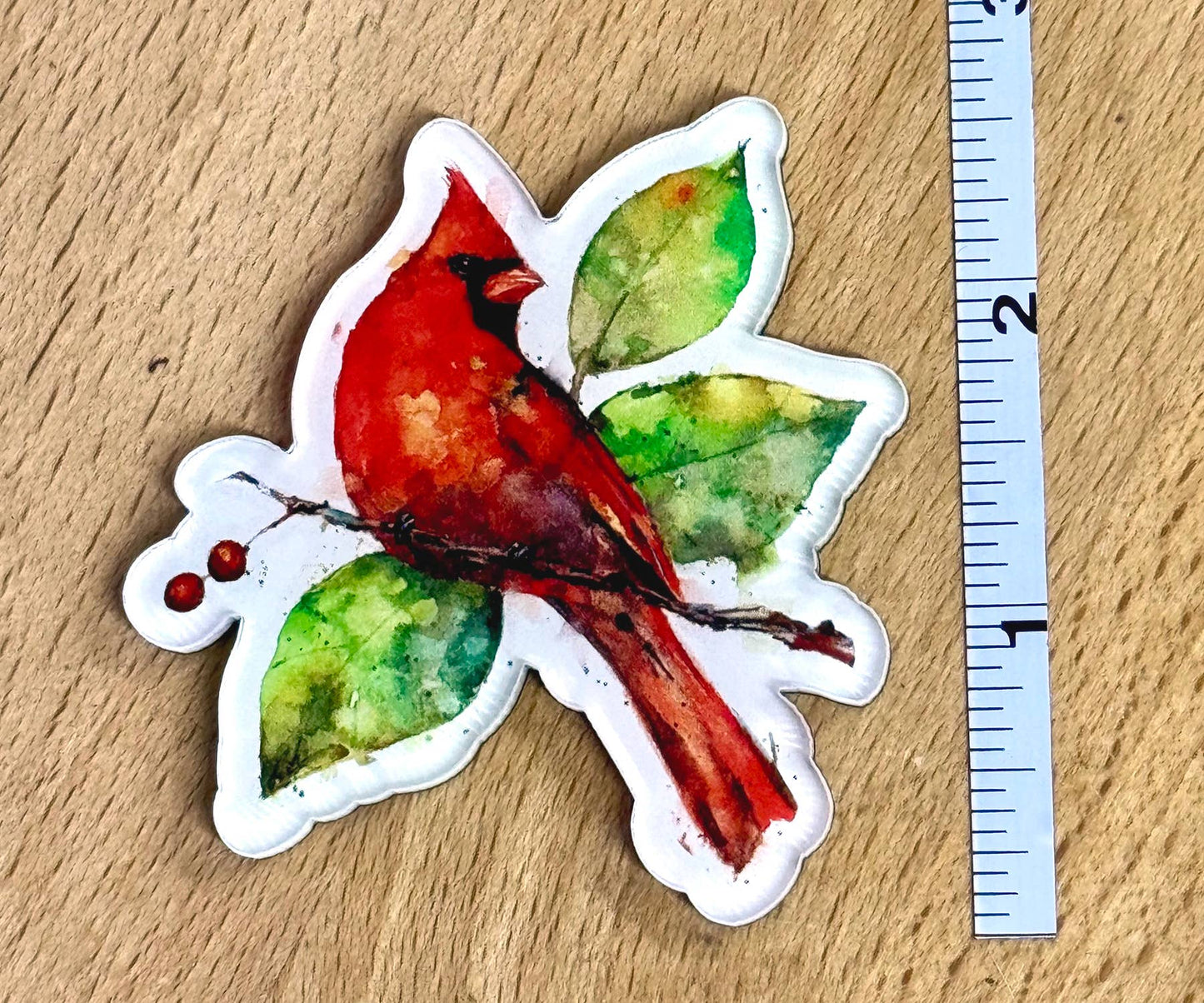 Cardinal & Foliage Magnet