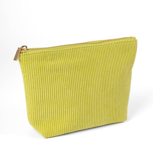 Chartreuse Corduroy Carry-All Pouch