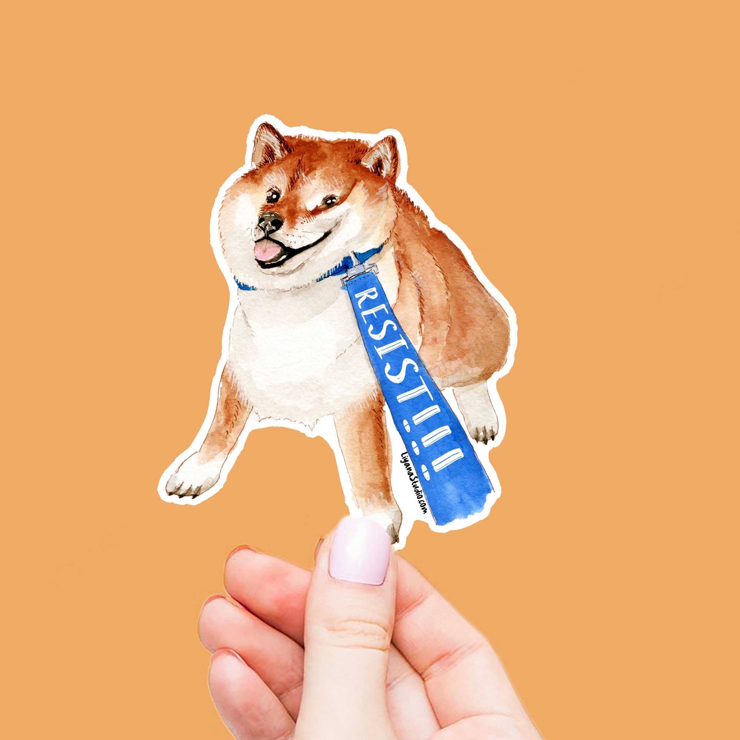Shiba Inu Dog Resist Sticker