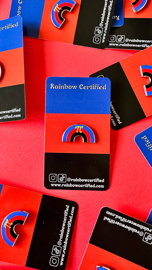 Polyamorous Rainbow Enamel Pin