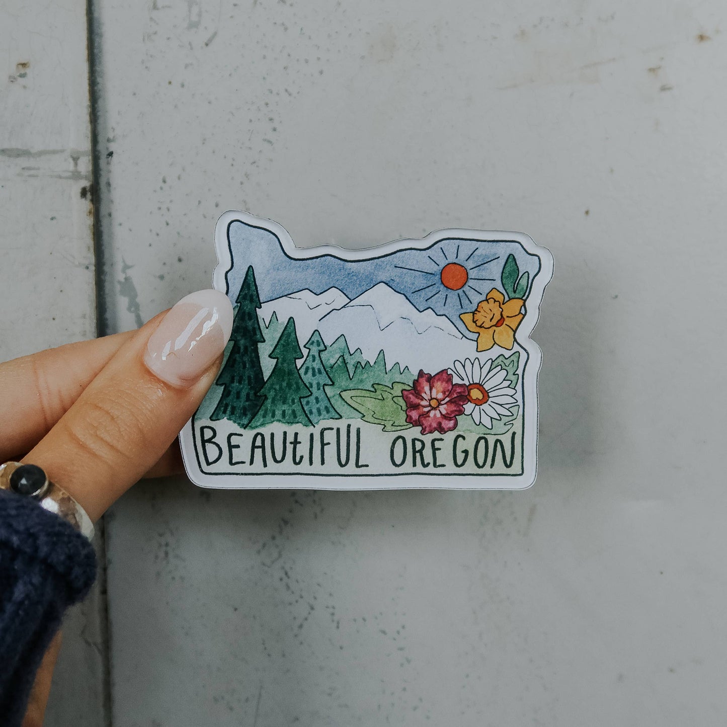 Beautiful Oregon Acrylic Magnet