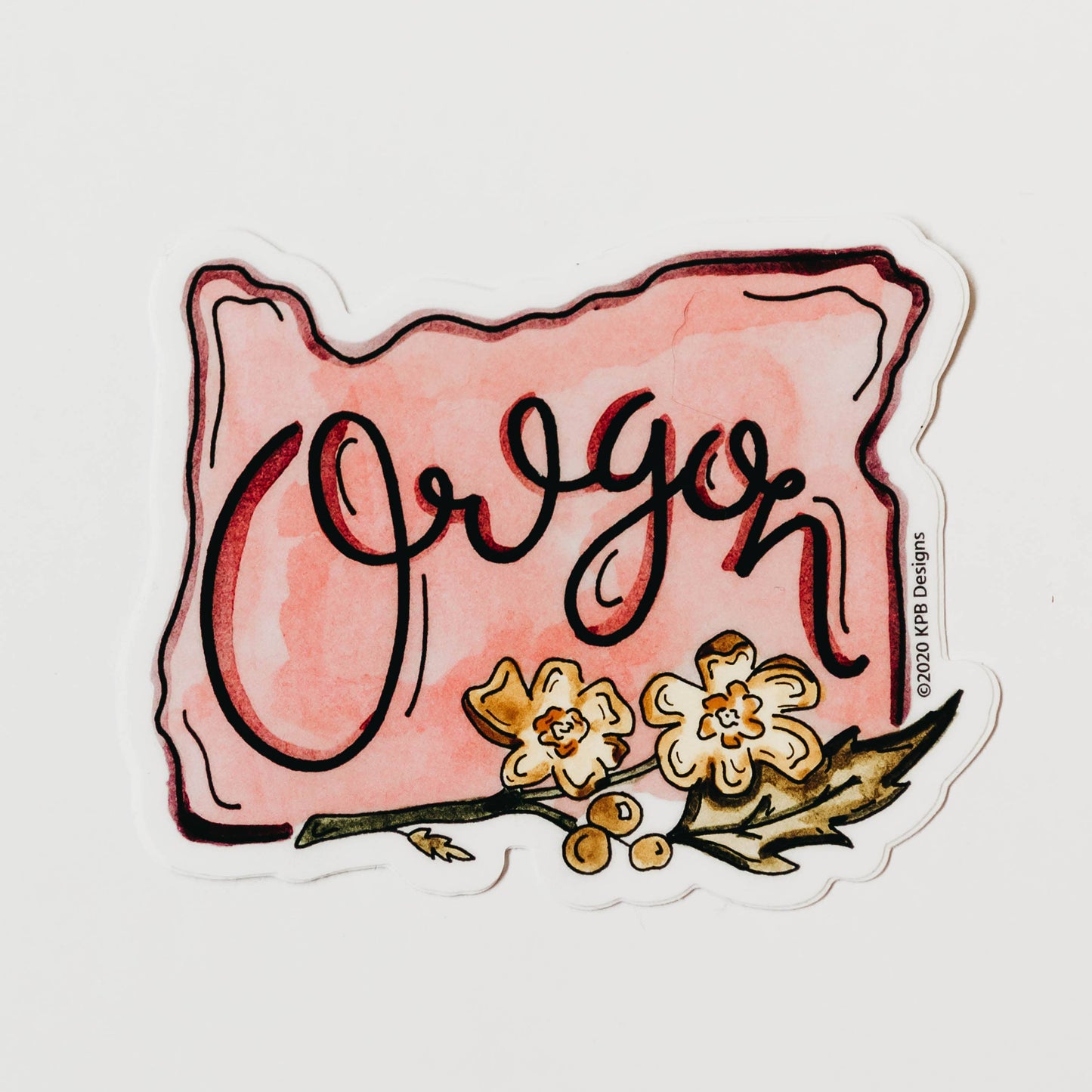 Oregon State Flower Sticker