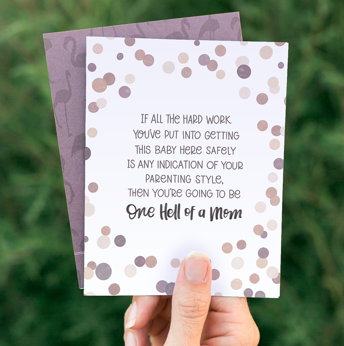 Hard Work | IVF Infertility Support Mother New Baby Card