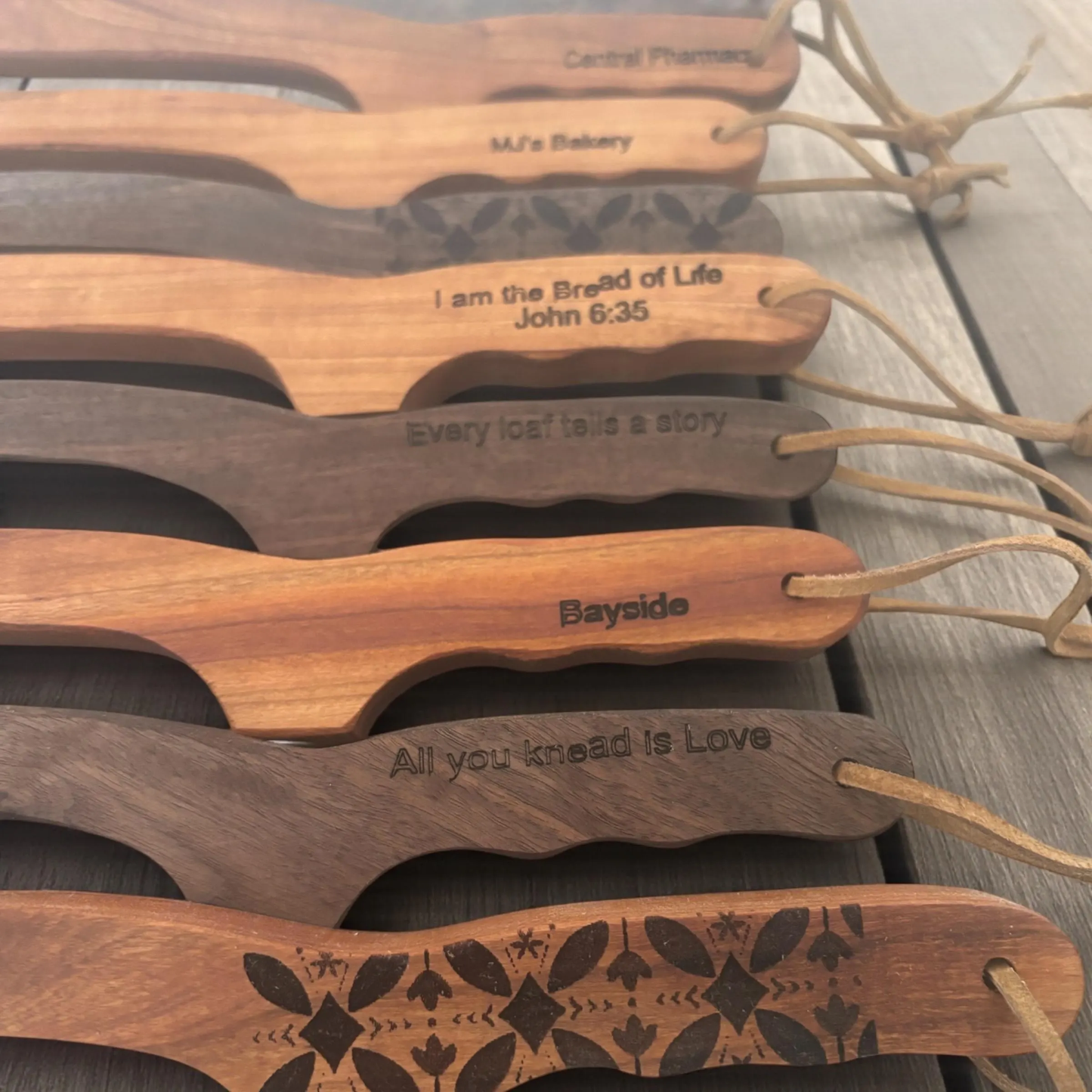 Handmade Sourdough Bread Knife Serrated Wooden Walnut Handle