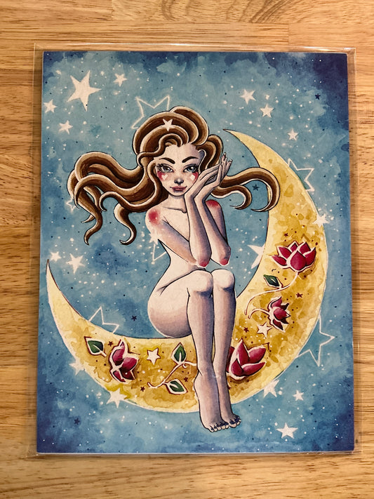 Moon - 8x10 Art Print