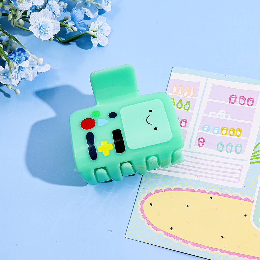 Cute Green Cartoon Anime Game Console Character Hair Clip