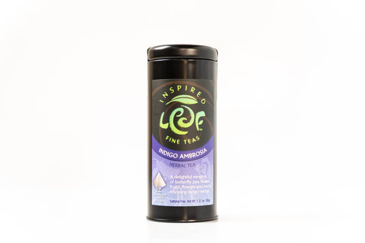 Indigo Ambrosia Herbal Tea Pyramid Tin