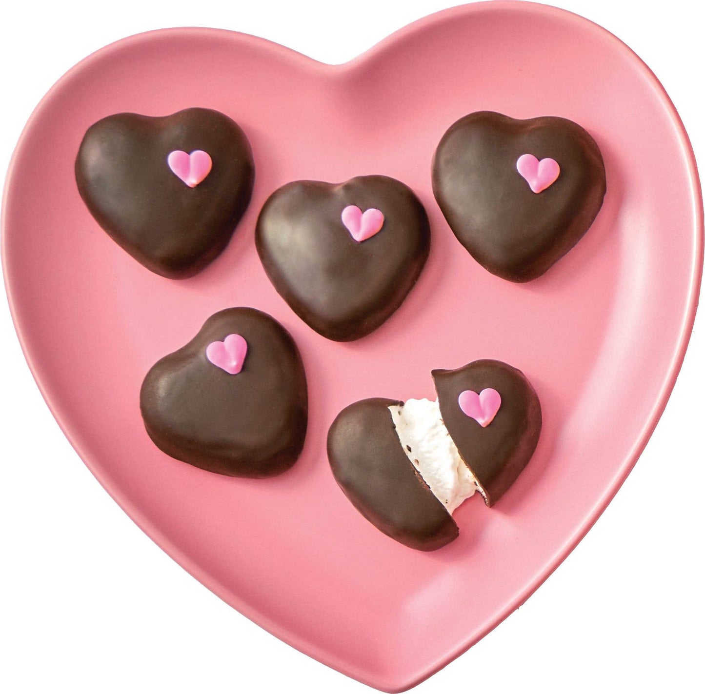 Chocolate Marshmallow Hearts - 8 PC