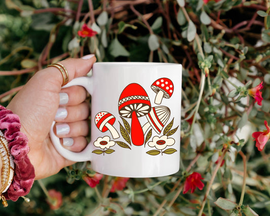 Vintage Mushroom Coffee Mug