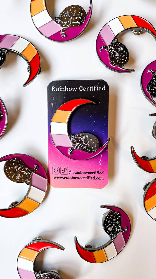 Lesbian Moon Pin