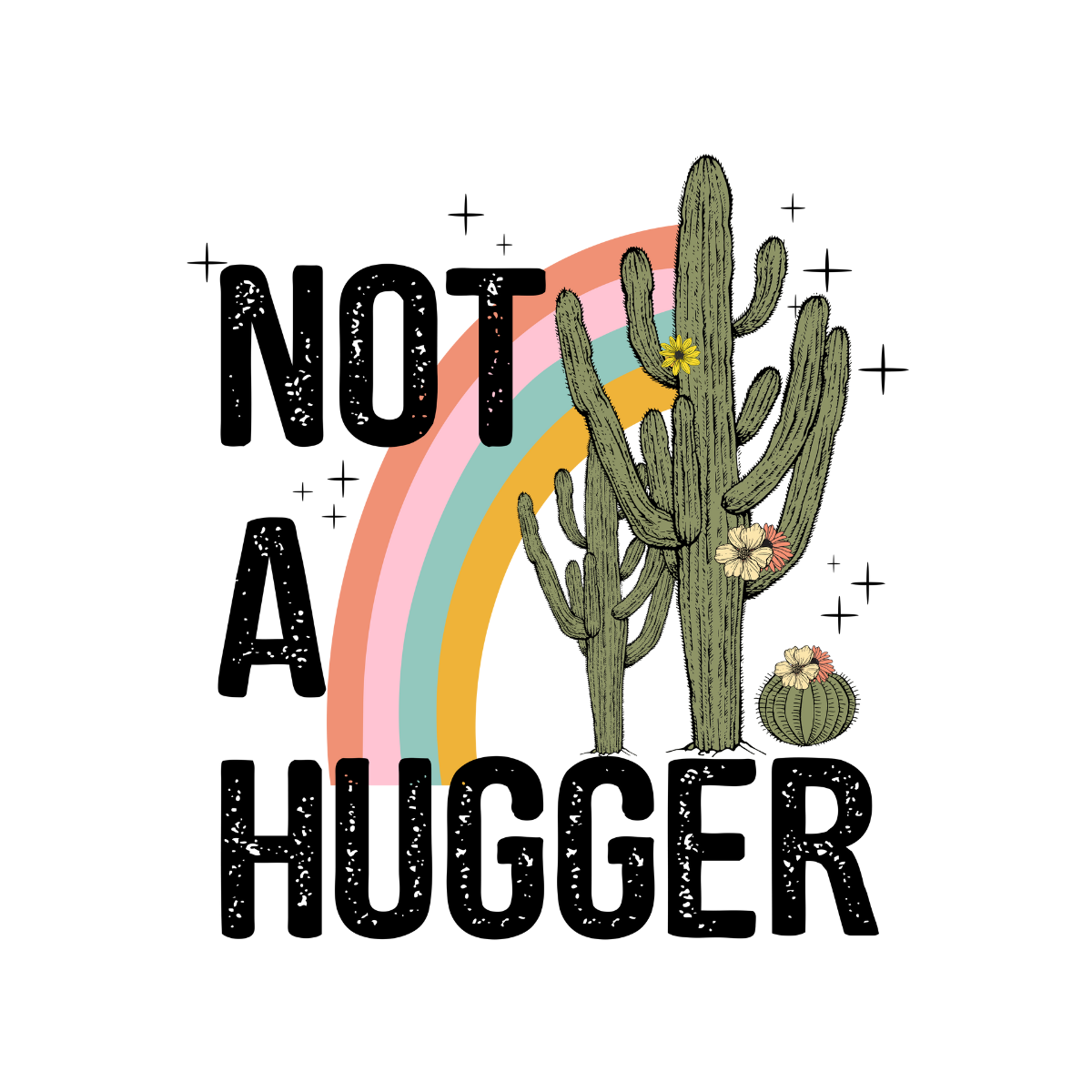 Not a Hugger Sticker