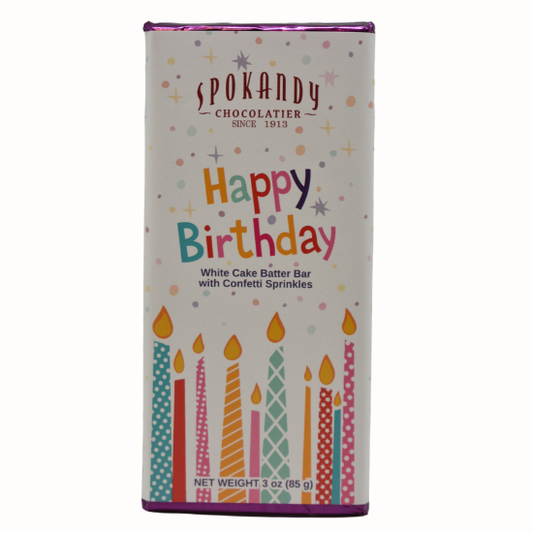 3oz Birthday Cake Batter Candy Bar