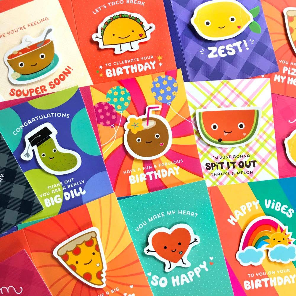 Teacher Apple Sticker Card -Teacher Appreciation Card & Gift