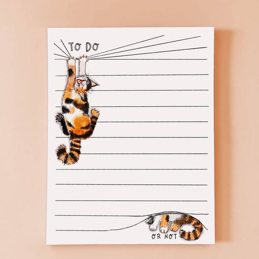 Calico To Do Or Not Notepad - To-Do List Memo Pad