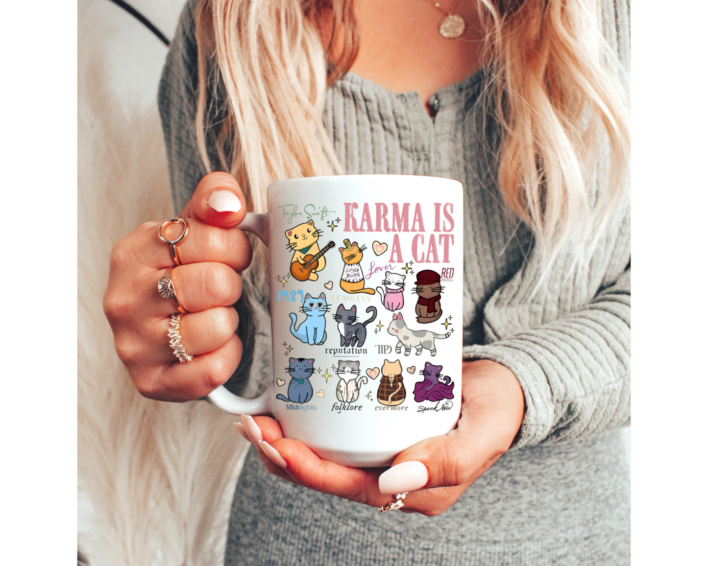 Karma is a Cat Coffee Mug