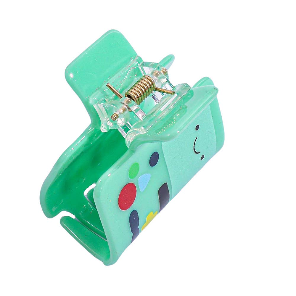 Cute Green Cartoon Anime Game Console Character Hair Clip