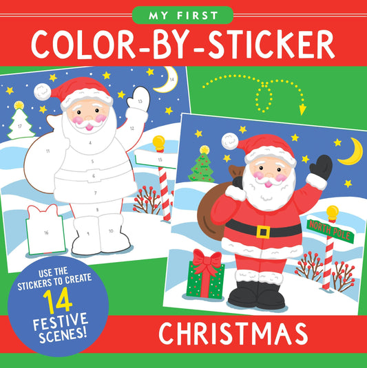 Color-by-Sticker Book -- Christmas