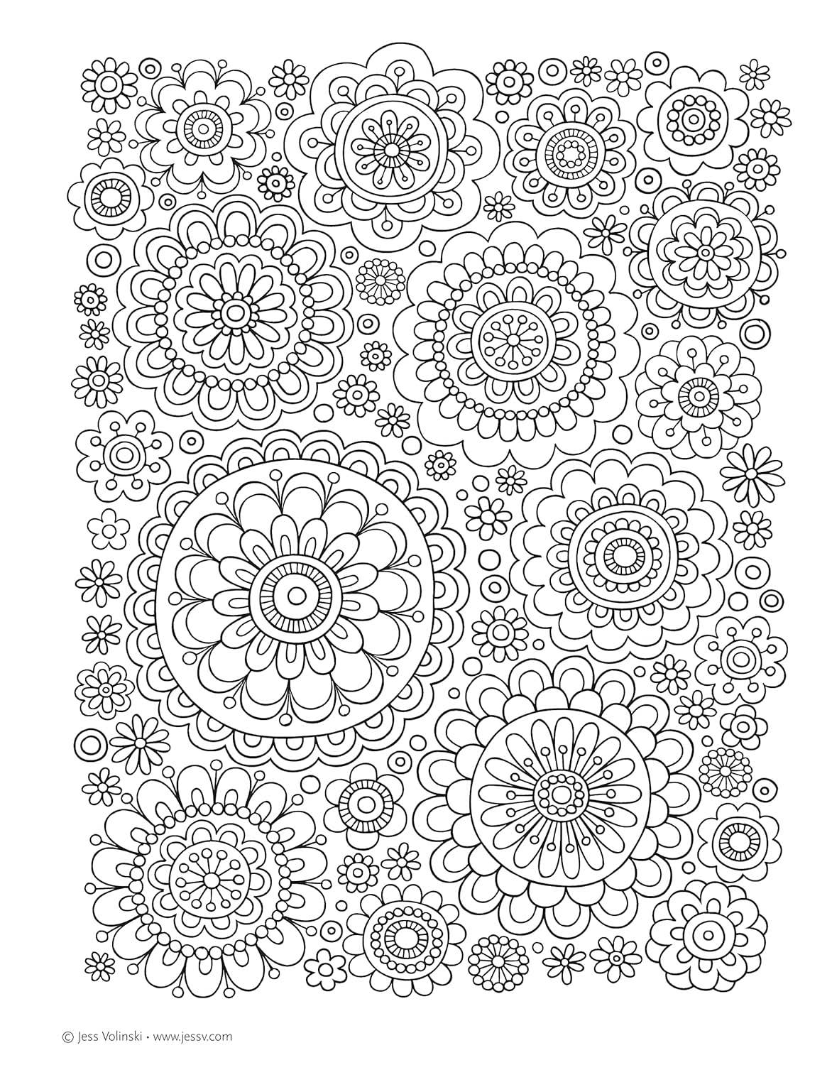 Notebook Doodles Henna Style Coloring