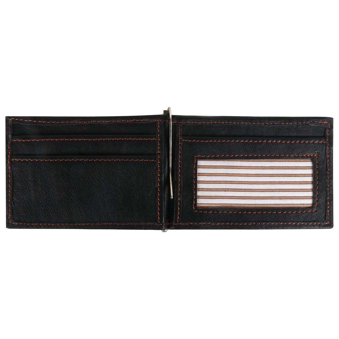 Black, Brown, and Green Money Clip