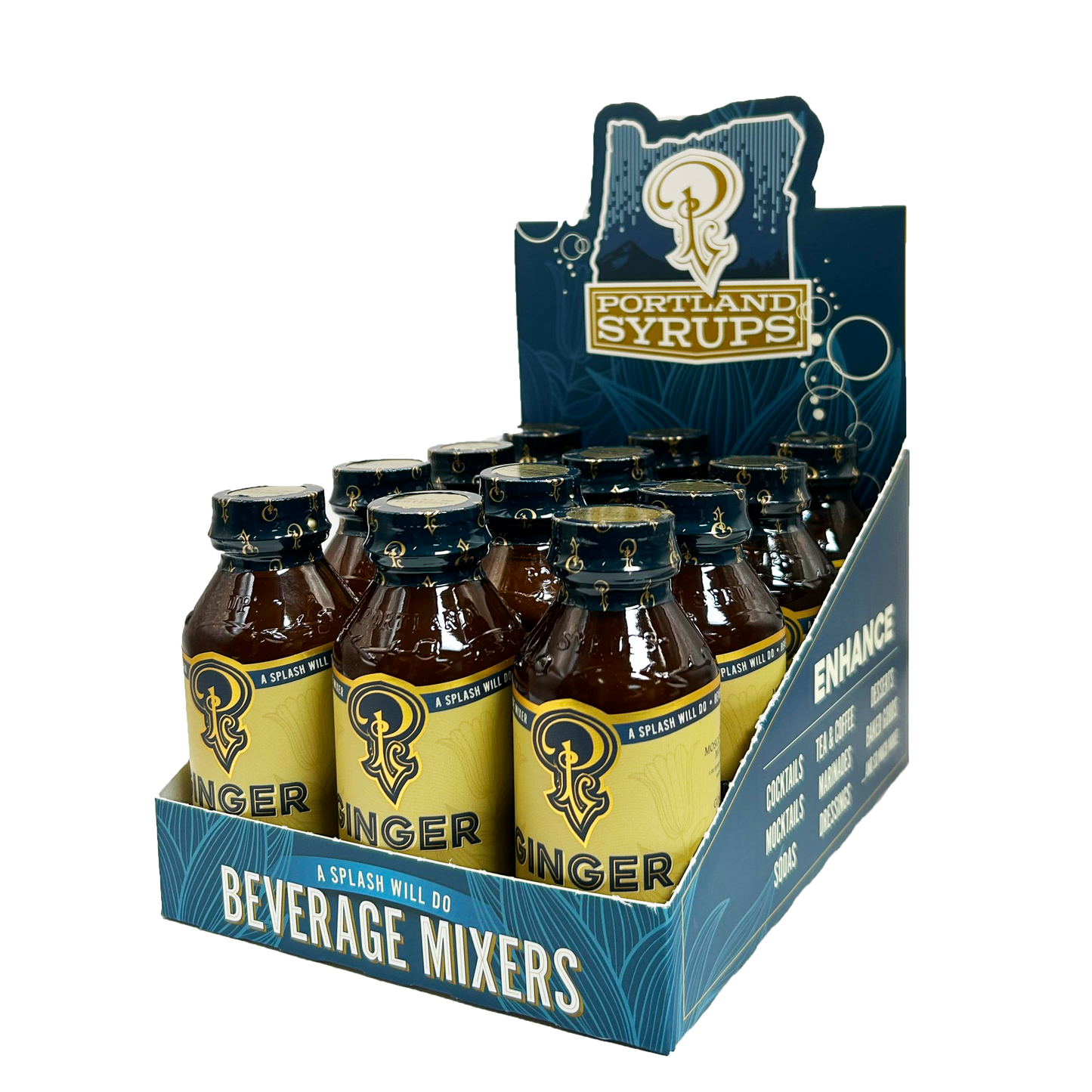 Ginger Syrup 3.4oz  - cocktail / mocktail beverage mixer