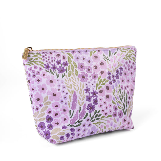 Lilac Floral Carry-All Pouch