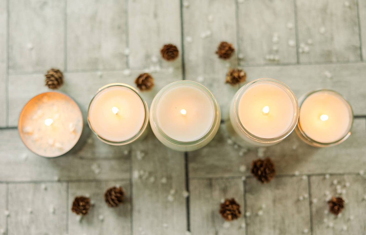 Winter Snowflakes Soy Jar Candle