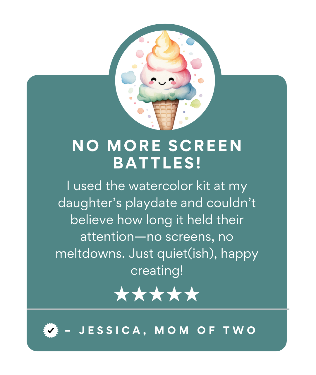 Kids' All-In-One Watercolor Kit – Happy Ice Cream