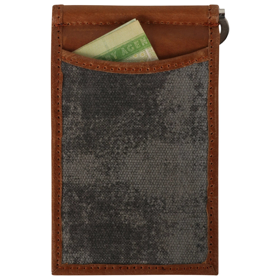 Brown, Black, and Grey Money Clip