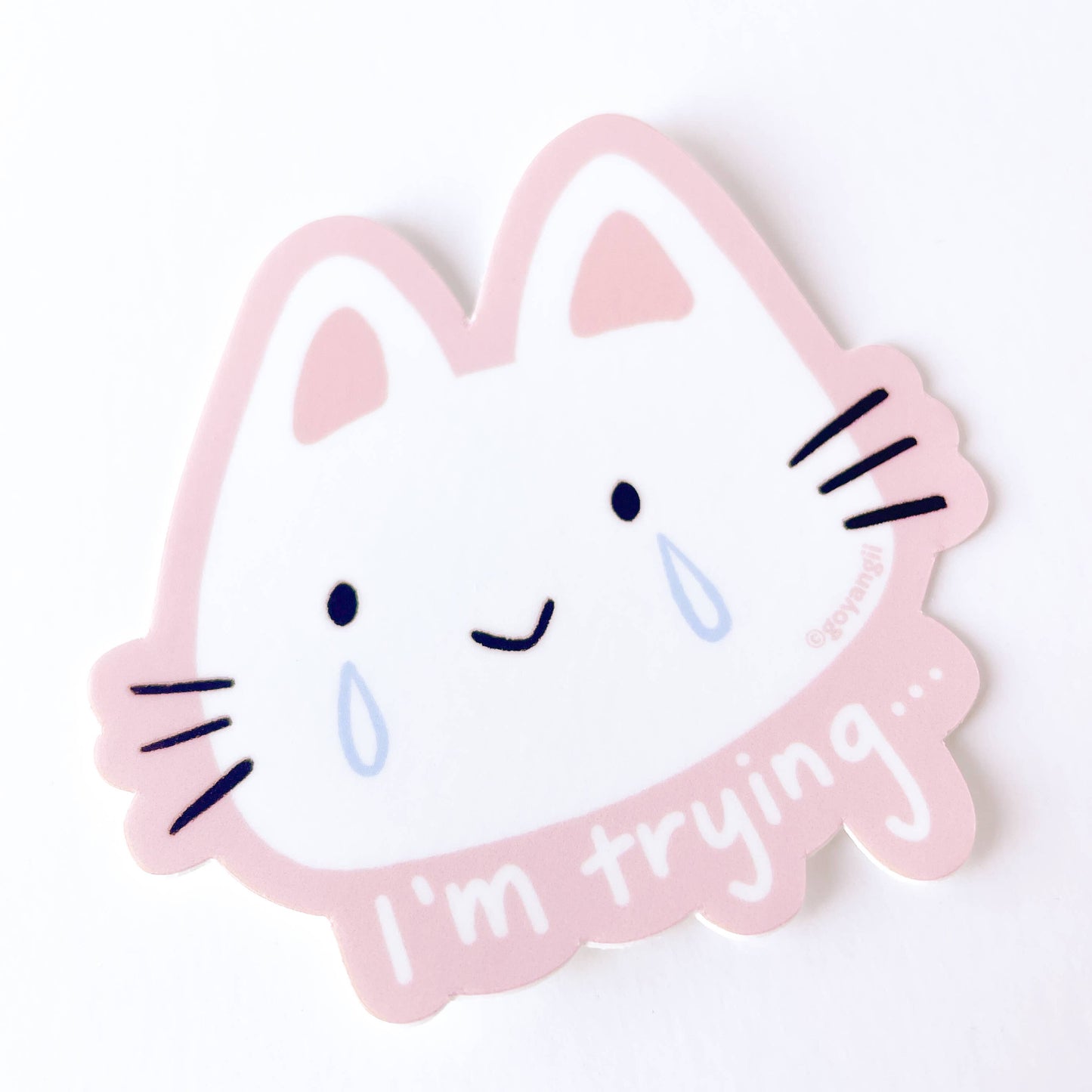 I'm Trying Cat Sticker