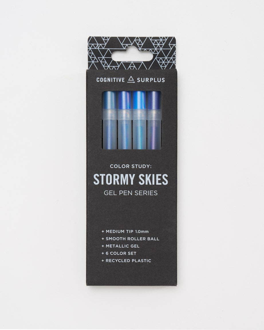 Stormy Skies Metallic Gel Pens Pack