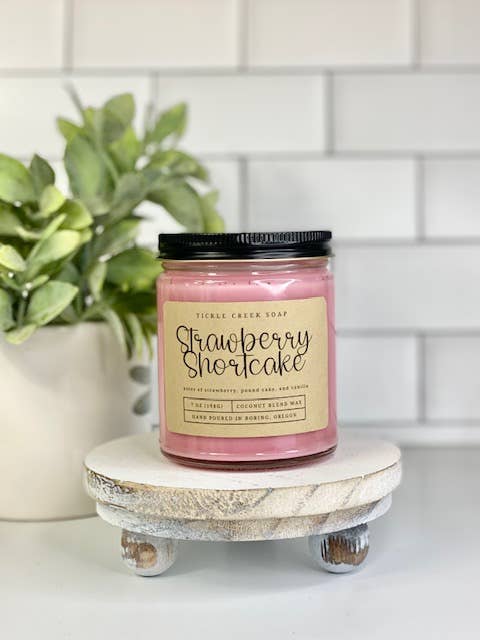 Strawberry Shortcake 7 oz. Clear Jar Candle