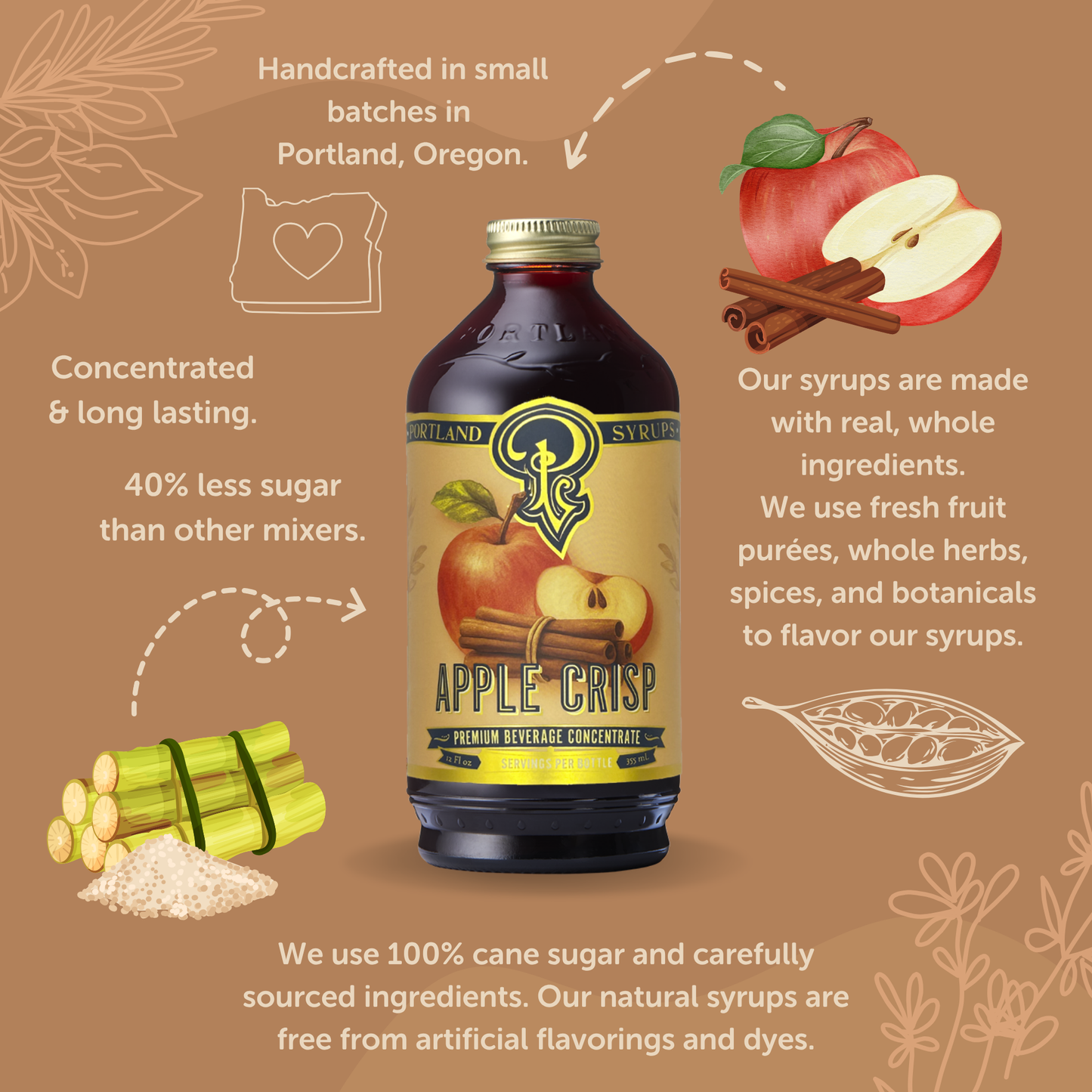 Apple Crisp Syrup 3.4 oz
