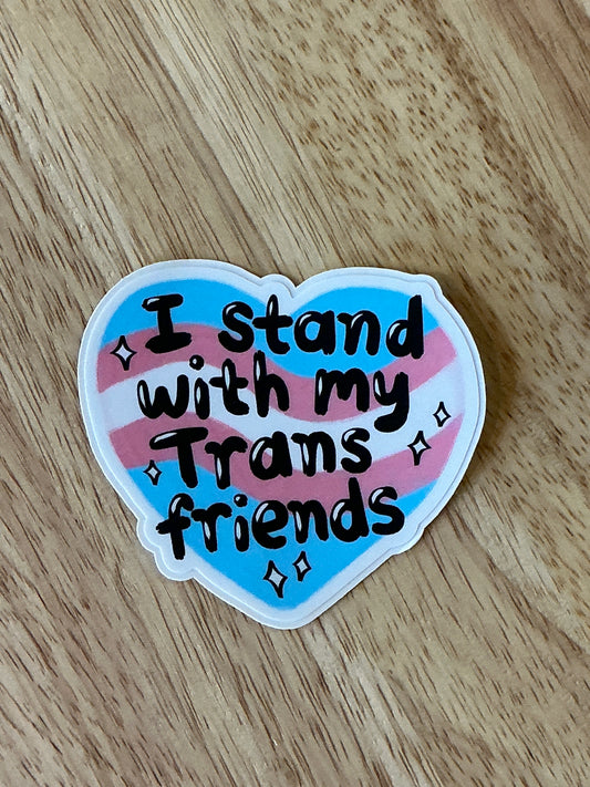 Trans Friends Vinyl Sticker