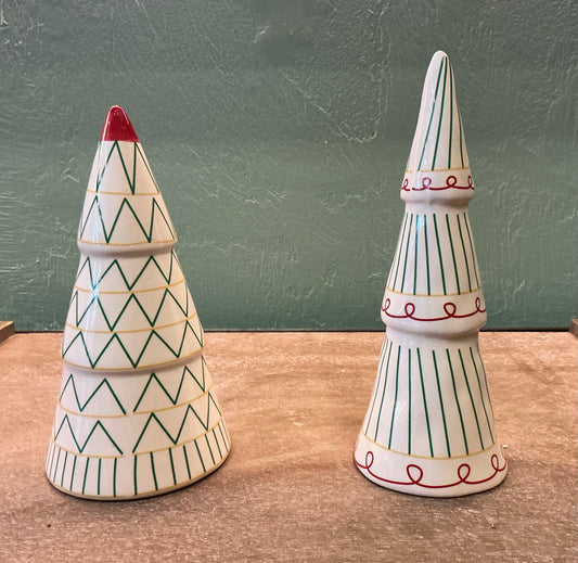 Ceramic Trees with Patterns