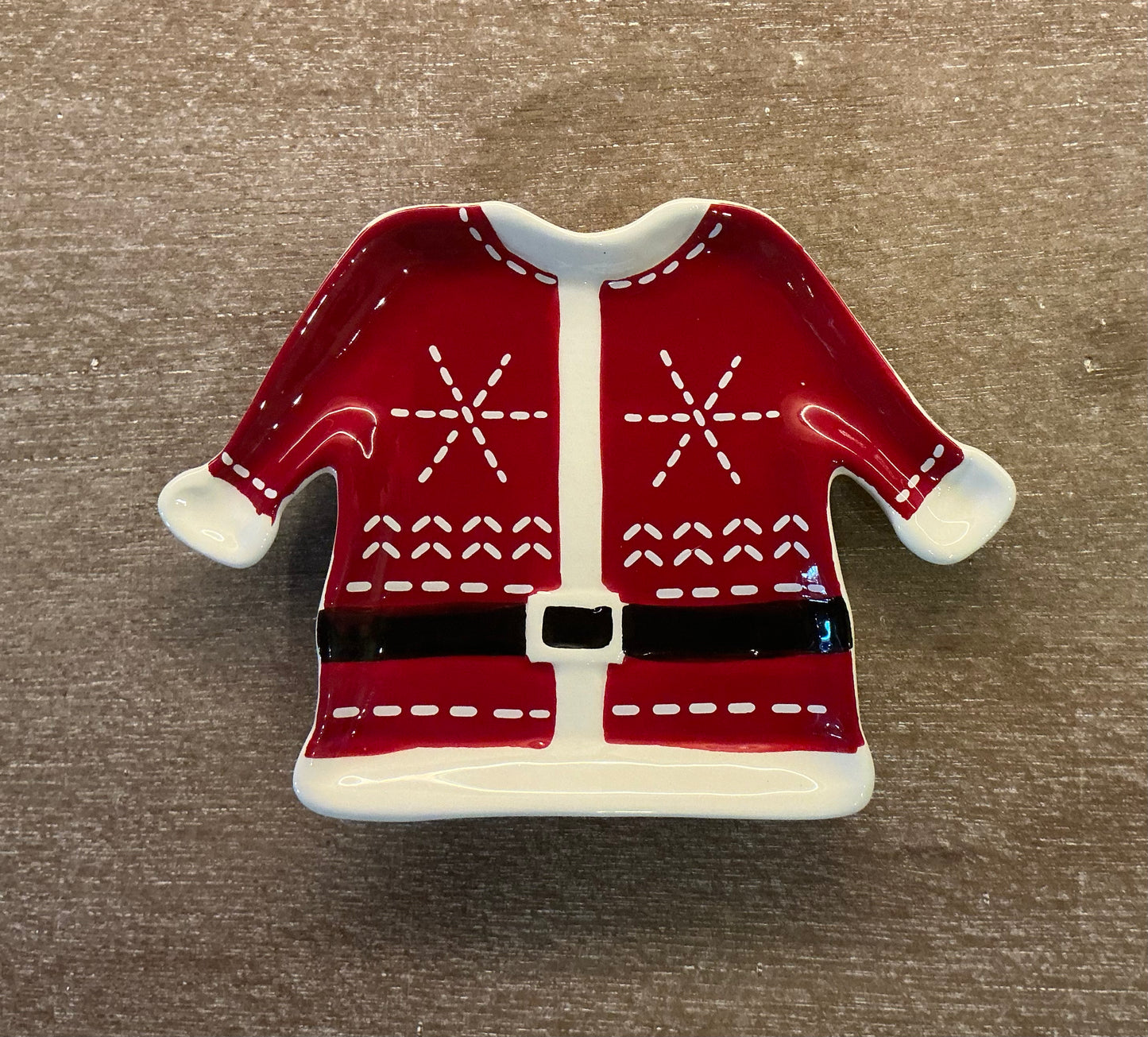 4.5” Santa Sweater Plate