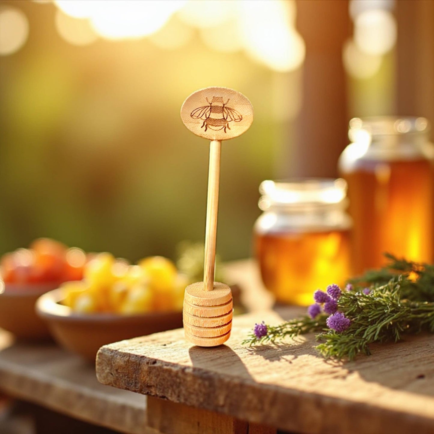 Bamboo Honey Dipper