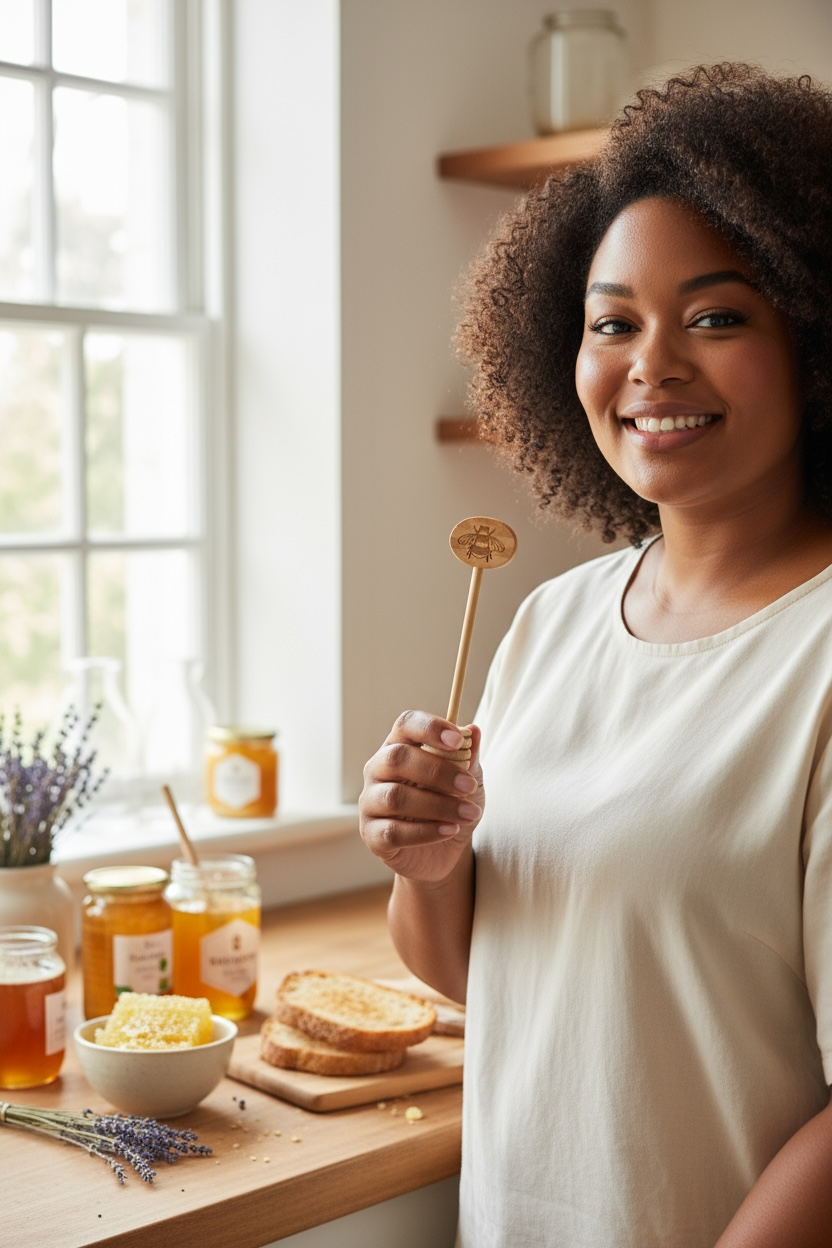 Bamboo Honey Dipper