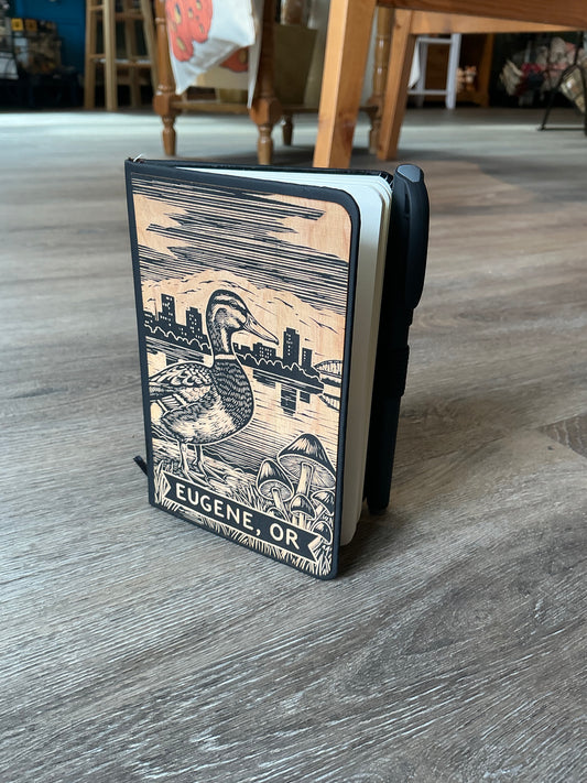 Eugene Wooden Covered Journal
