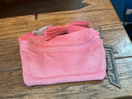Corduroy Pink Fanny Pack