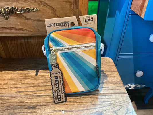 Retro Rainbow Crossbody Brick Bag
